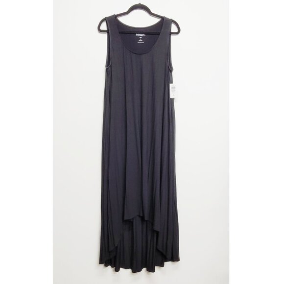 NWT Torrid 2 Black Maxi Super Soft Hi-Low Dress 2X 18 20 - Picture 4 of 8